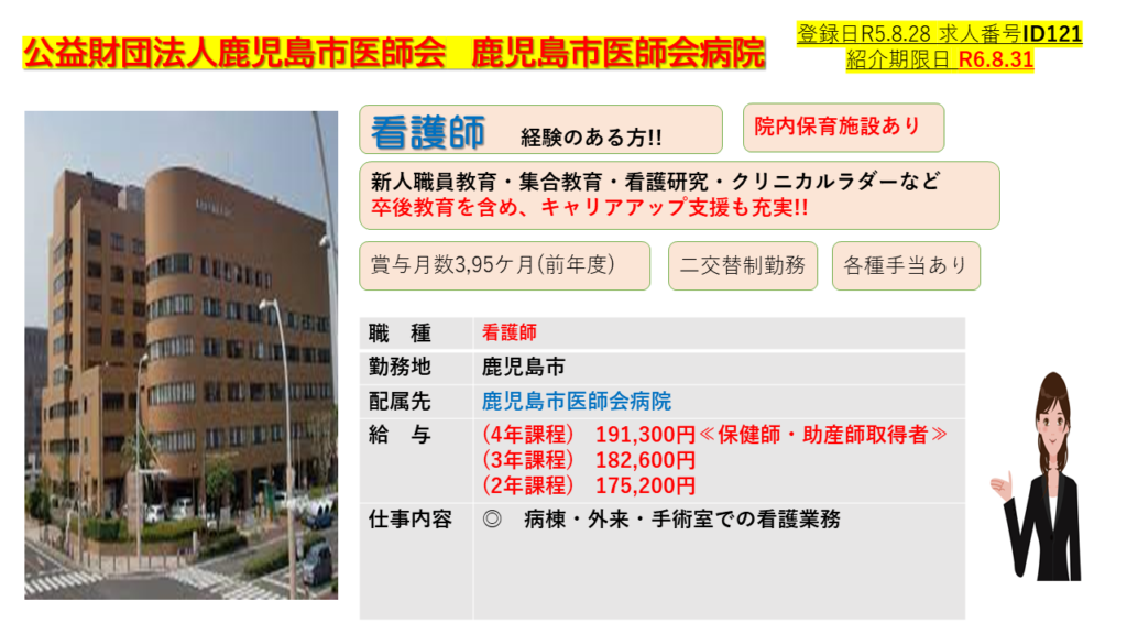 公益財団法人鹿児島市医師会 鹿児島市医師会病院 リクルートマップ鹿児島